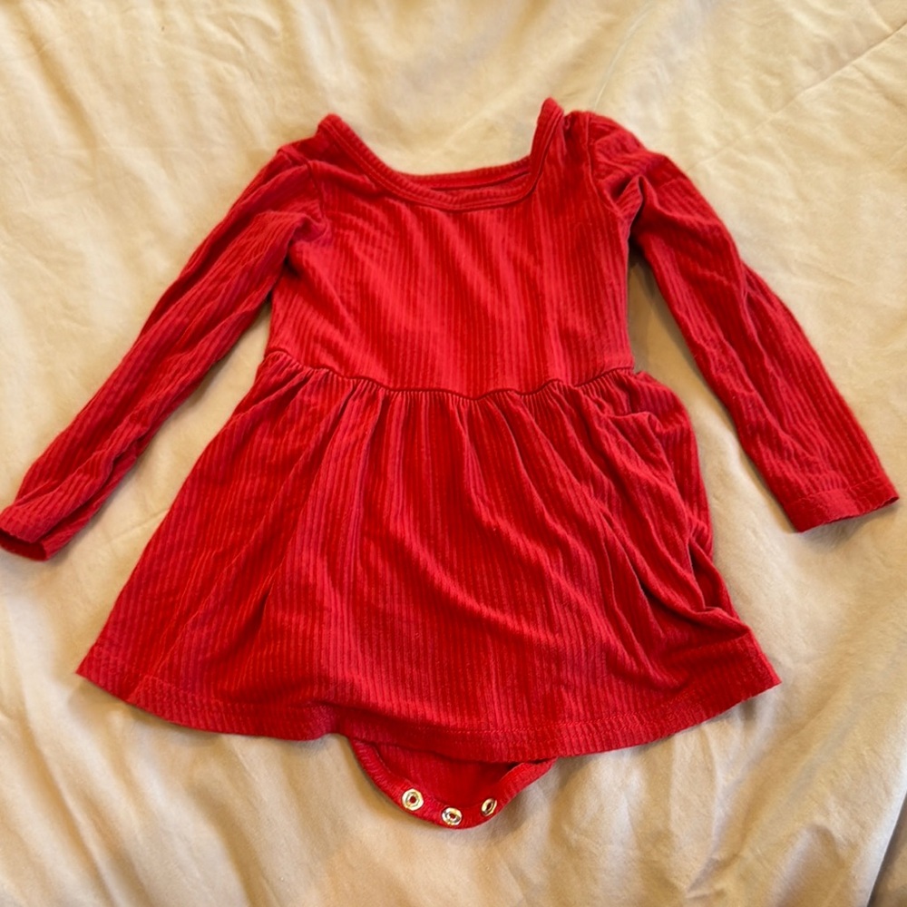 Little Sleepies Red Casual Kids Dress